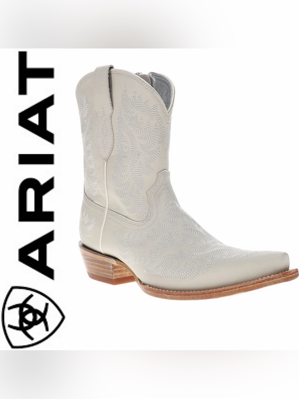 NWT Ariat Cate Bootie in White Quartz 9.5